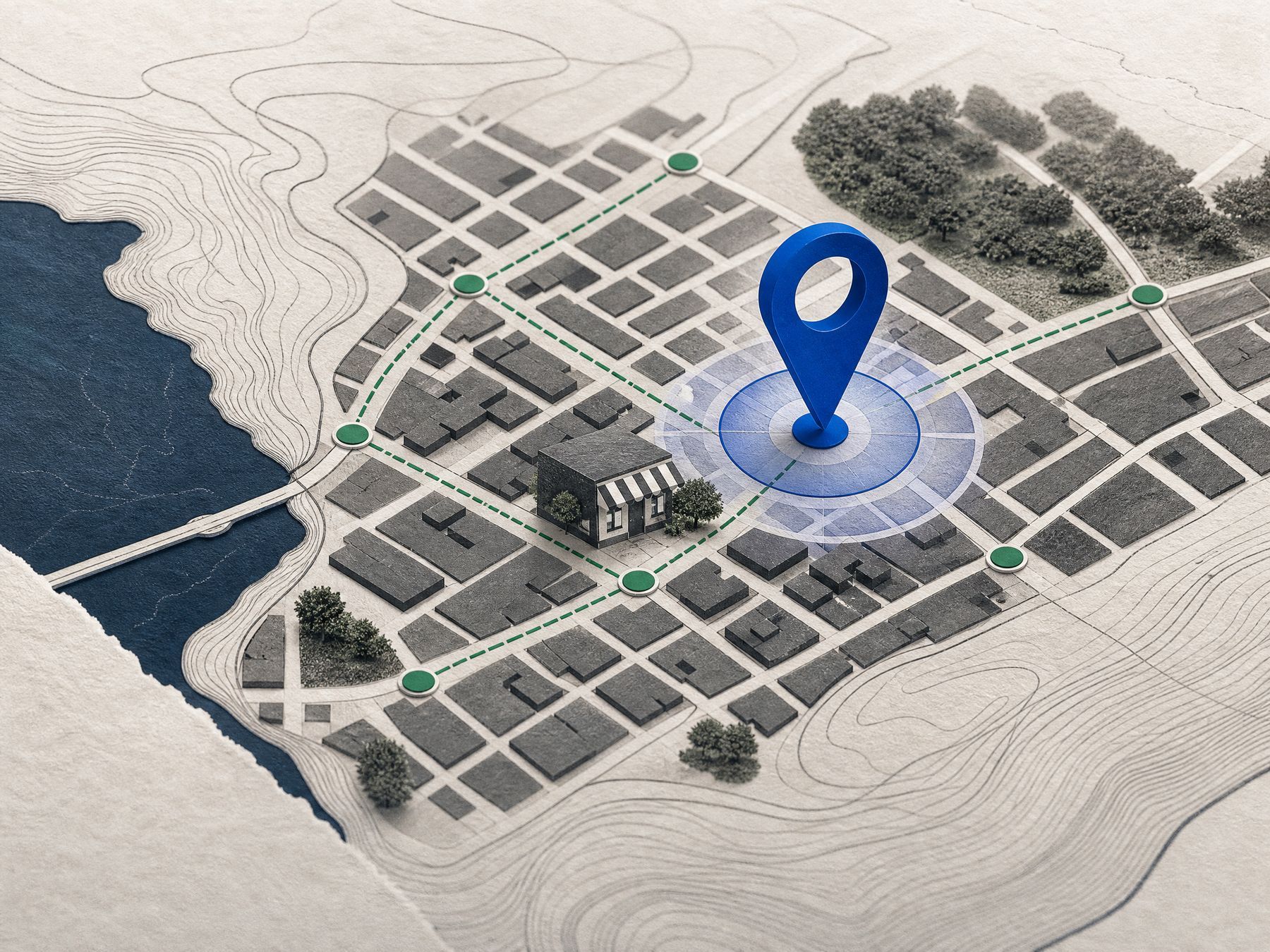 Cartografia visual de presença local